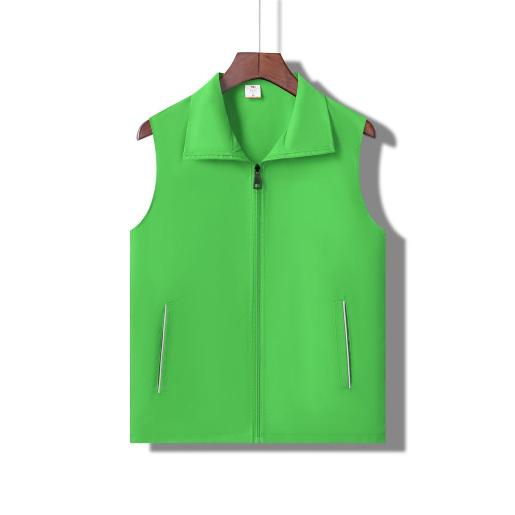Waterproof Reflective Volunteer Workwear Vest - Light Green