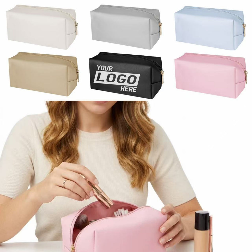 PU Leather Cosmetic Bag Travel Makeup Organizer Primary imprint location