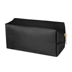 PU Leather Cosmetic Bag Travel Makeup Organizer - Black