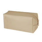 PU Leather Cosmetic Bag Travel Makeup Organizer - Gold