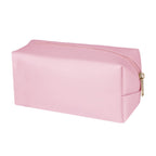 PU Leather Cosmetic Bag Travel Makeup Organizer - Pink