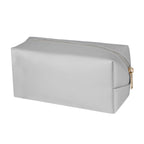 PU Leather Cosmetic Bag Travel Makeup Organizer - Sliver