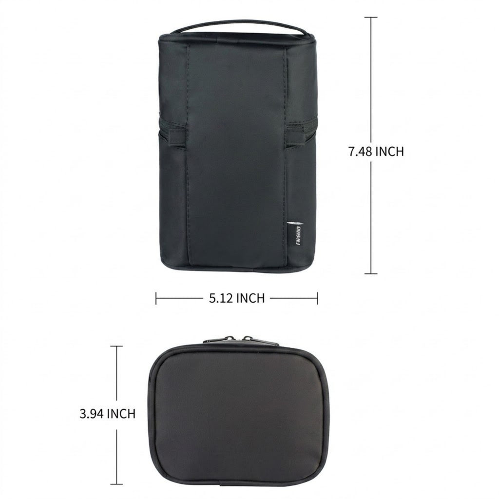 Portable Large Capacity Travel Makeup Organizer Bag - product size