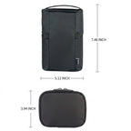 Portable Large Capacity Travel Makeup Organizer Bag - product size