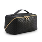 Stylish Large Capacity Portable Pillow Cosmetic Bag - Black