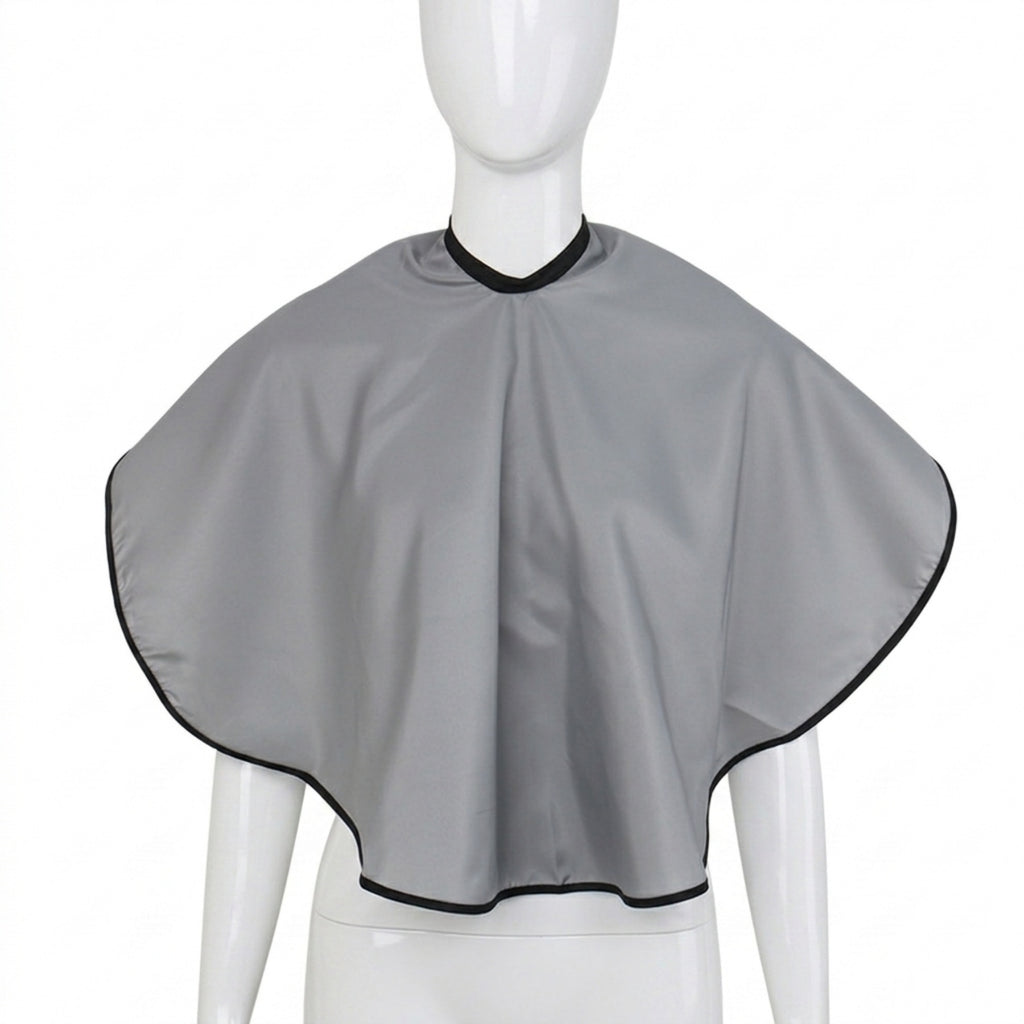 Waterproof Haircut Cape Salon Hair Dyeing Apron - Grey