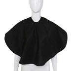 Waterproof Haircut Cape Salon Hair Dyeing Apron - Black