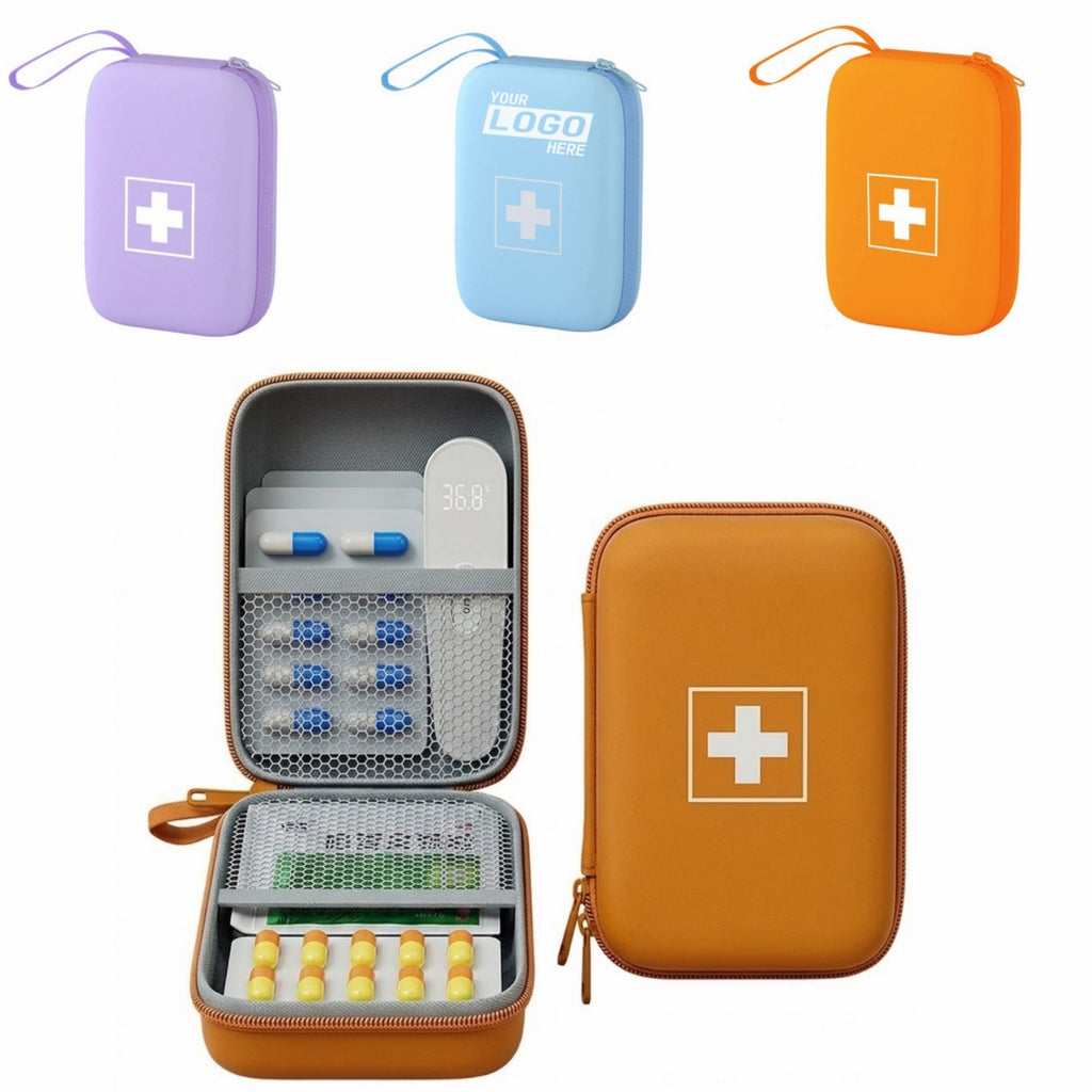 Hard Shell Pill Case Portable Medicine Organizer Bag - printed product