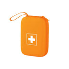 Hard Shell Pill Case Portable Medicine Organizer Bag - Orange