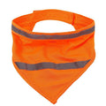 High Visibility Reflective Pet Safety Bandana Scarf - Orange
