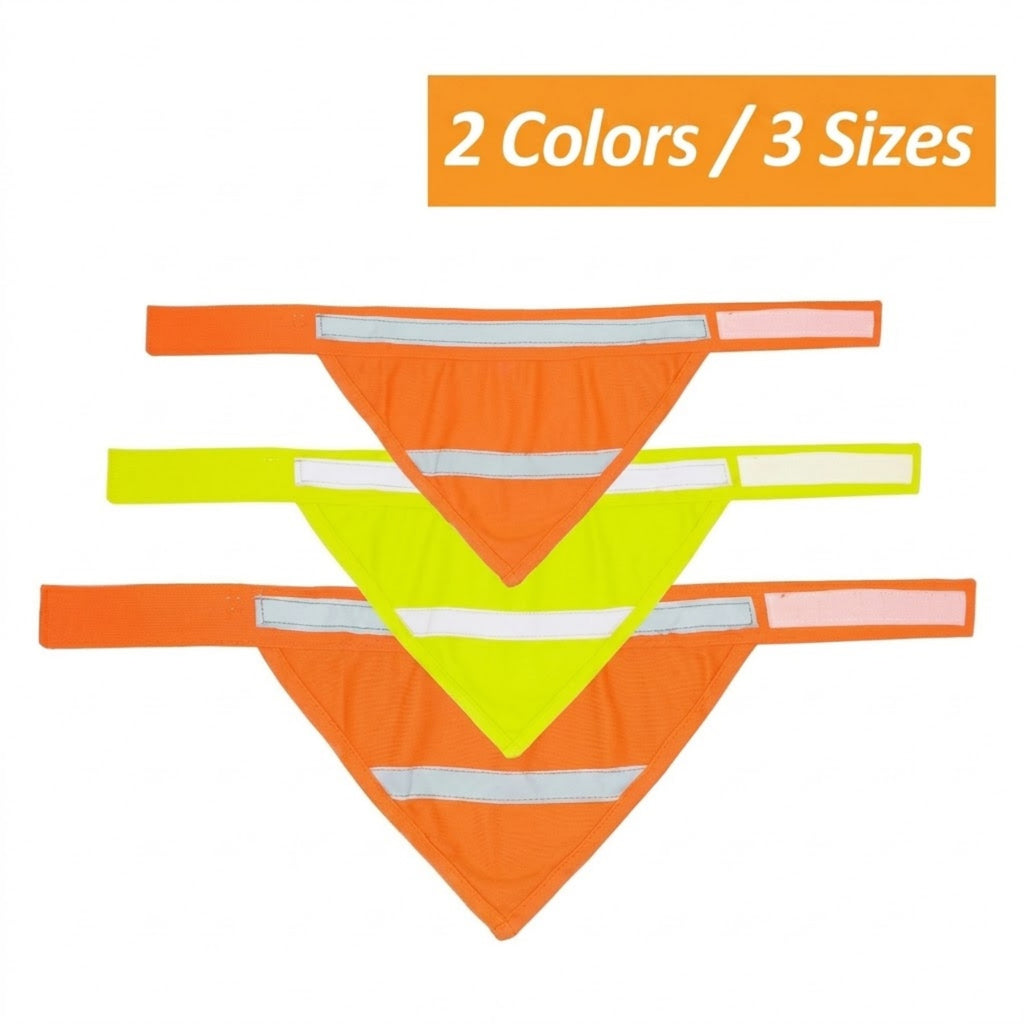 High Visibility Reflective Pet Safety Bandana Scarf - 03