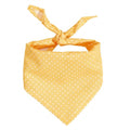 Premium Breathable Polka Dot Pet Triangle Scarf - Yellow