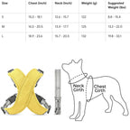 Reflective Breathable Small Pet Dog Vest Harness Set - product size