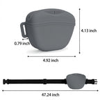 Hands-Free Silicone Dog Training Treat Pouch Waist Bag - product size