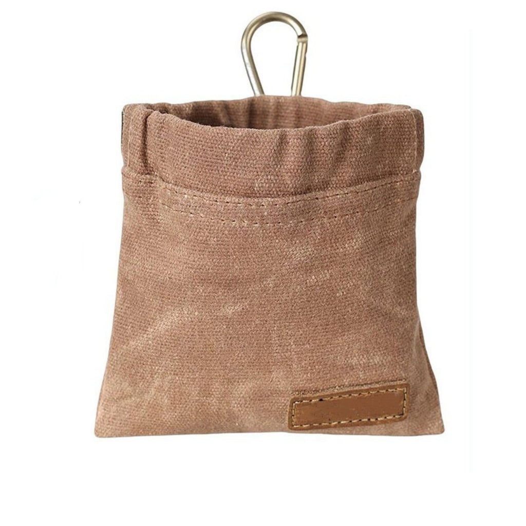 Hands-Free Portable Pet Training Treat Pouch - Brown