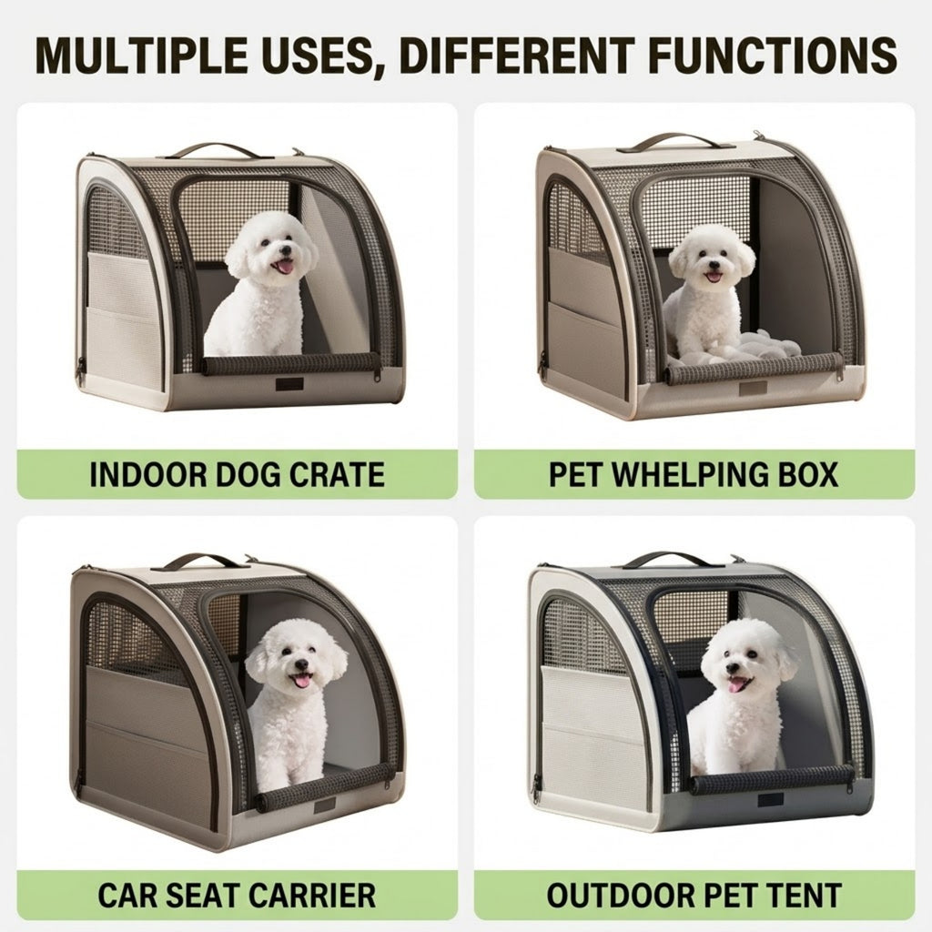 Breathable Car Pet Travel Carrier Dog Seat - 03