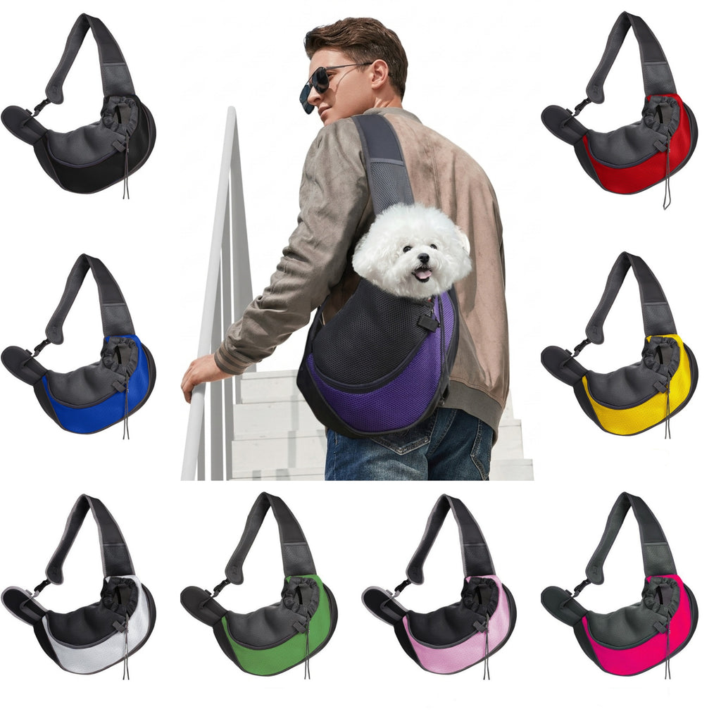Breathable Mesh Pet Sling Bag Portable Carrier - blank product