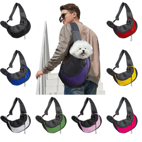 Breathable Mesh Pet Sling Bag Portable Carrier - blank product