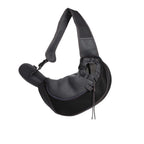 Breathable Mesh Pet Sling Bag Portable Carrier - Black