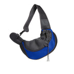 Breathable Mesh Pet Sling Bag Portable Carrier - Blue