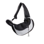Breathable Mesh Pet Sling Bag Portable Carrier - Grey