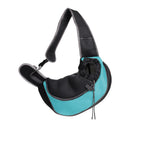Breathable Mesh Pet Sling Bag Portable Carrier - Light Blue