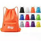 Waterproof Portable Drawstring Gym Backpack - printed product