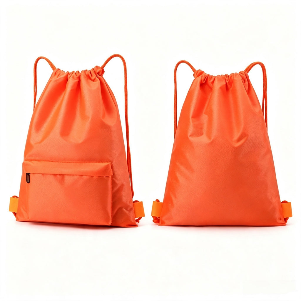 Waterproof Portable Drawstring Gym Backpack - blank product