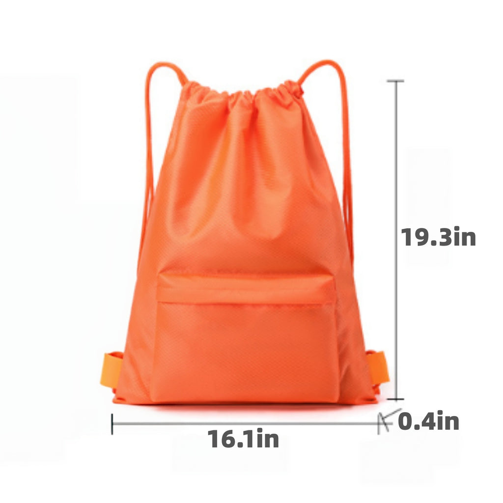 Waterproof Portable Drawstring Gym Backpack - product size