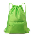 Waterproof Portable Drawstring Gym Backpack - Green