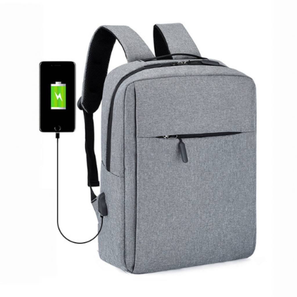Business USB Laptop Travel Commuting Backpack - blank product