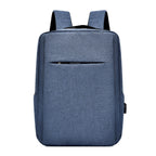 Business USB Laptop Travel Commuting Backpack - Blue