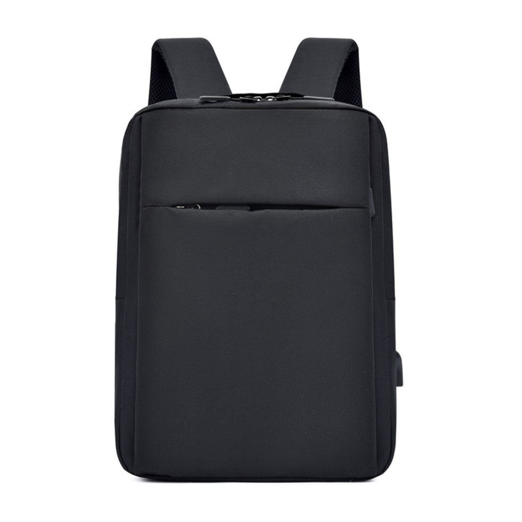 Business USB Laptop Travel Commuting Backpack - Black