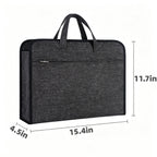 Thick Oxford Business Document Briefcase Handbag - product size