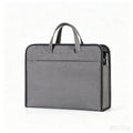 Thick Oxford Business Document Briefcase Handbag - Gray