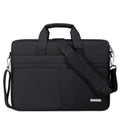 Padded Laptop Briefcase Shoulder Messenger Bag - Black