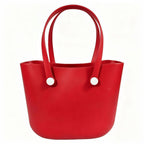 Large EVA Beach Handbag Tote Bag For Women - Red