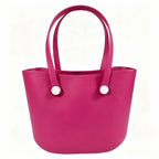 Large EVA Beach Handbag Tote Bag For Women - Rose Red