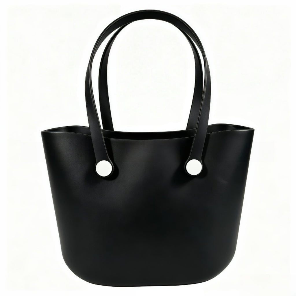 Large EVA Beach Handbag Tote Bag For Women - Black