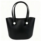 Large EVA Beach Handbag Tote Bag For Women - Black
