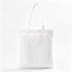 Durable Heavy Duty Canvas Shoulder Tote Handbag - White
