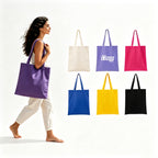 Casual Blank Canvas Tote Cotton Shoulder Handbag - printed product
