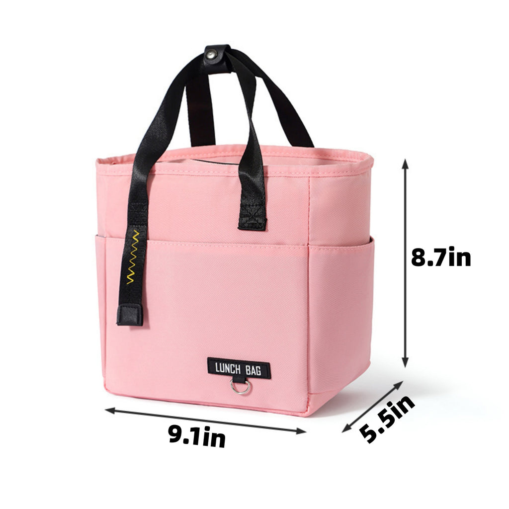 Insulated Cooler Lunch Bag Student Meal Handbag - product size
