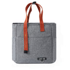 Insulated Cooler Lunch Bag Student Meal Handbag - Gray