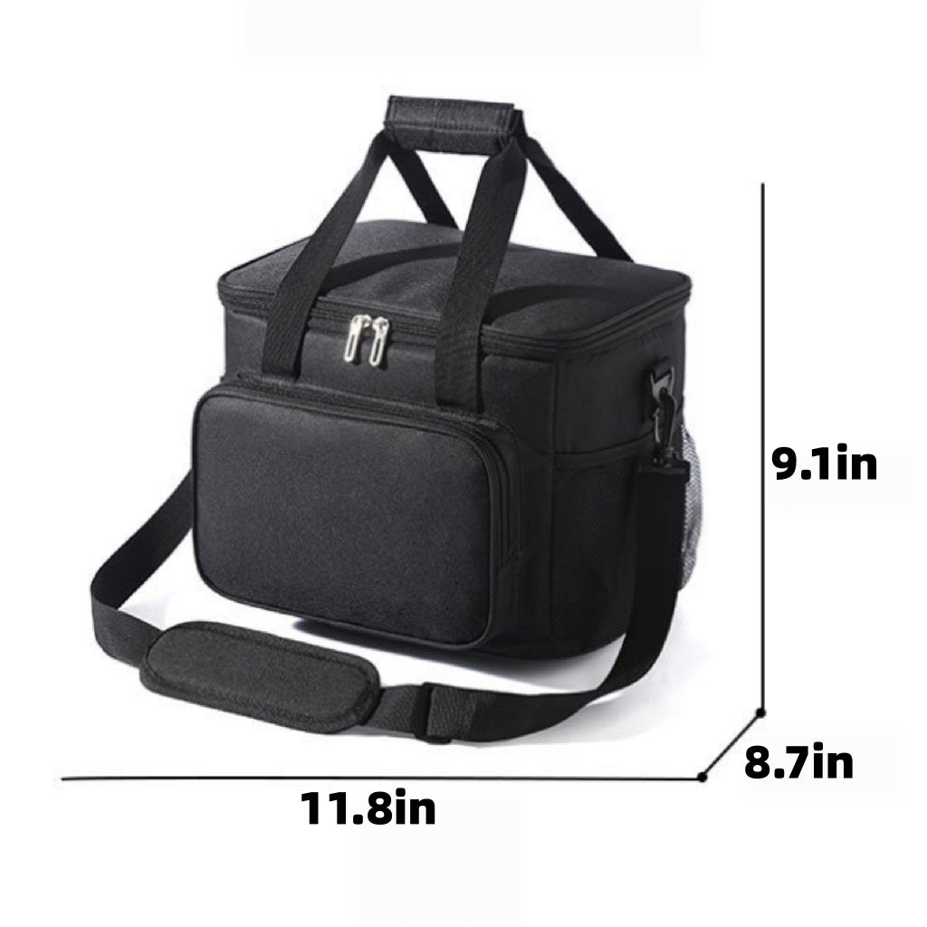 Portable Thermal Cooler Lunch Box Picnic Handbag - product size
