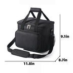 Portable Thermal Cooler Lunch Box Picnic Handbag - product size