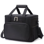 Portable Thermal Cooler Lunch Box Picnic Handbag - Black