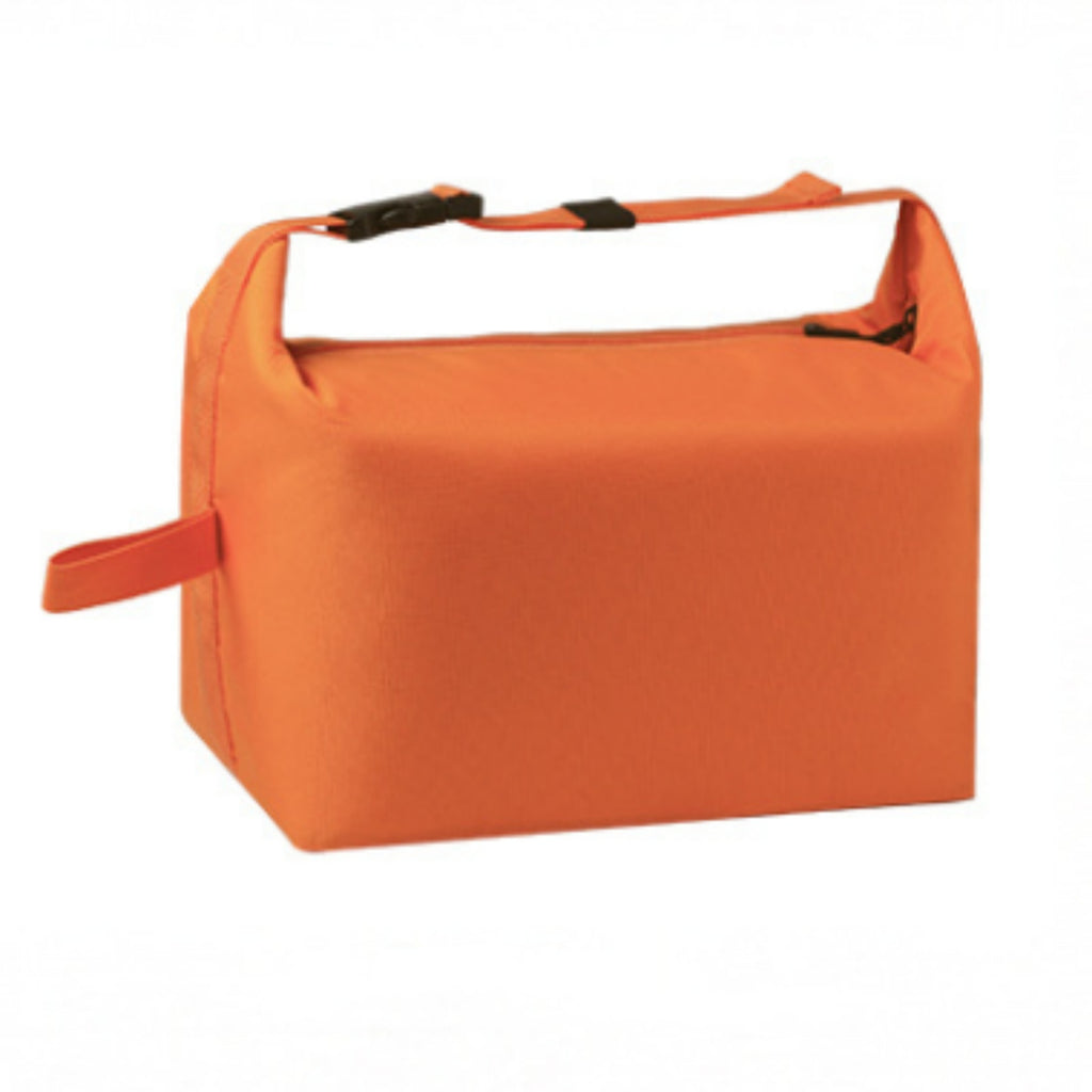Insulated Cooler Lunch Bag Buckle Bento Carrier - Orange