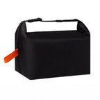 Insulated Cooler Lunch Bag Buckle Bento Carrier - Black