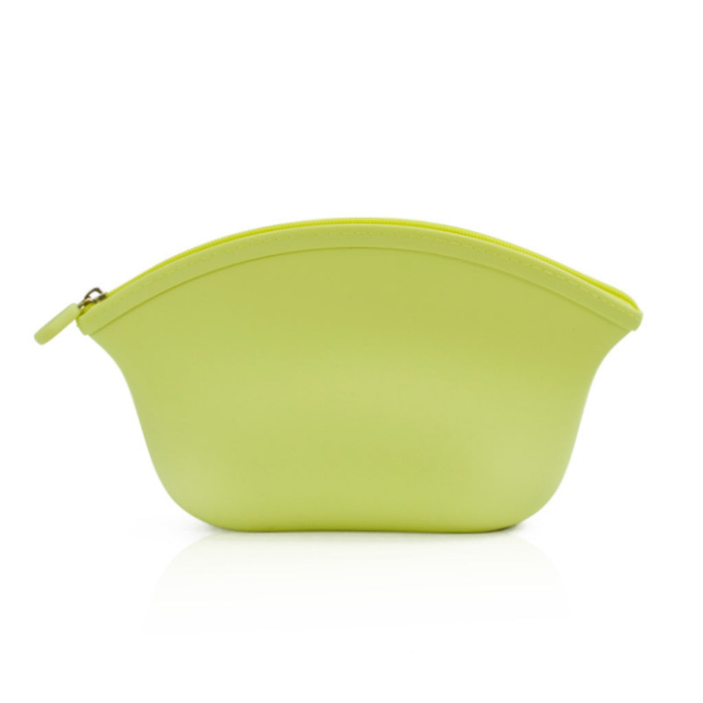 Portable Silicone Cosmetic Bag Travel Makeup Pouch - Green